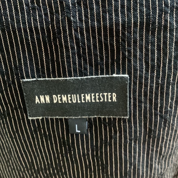 NWOT Ann D stripe embroidery chore jacket - Picture 10 of 11